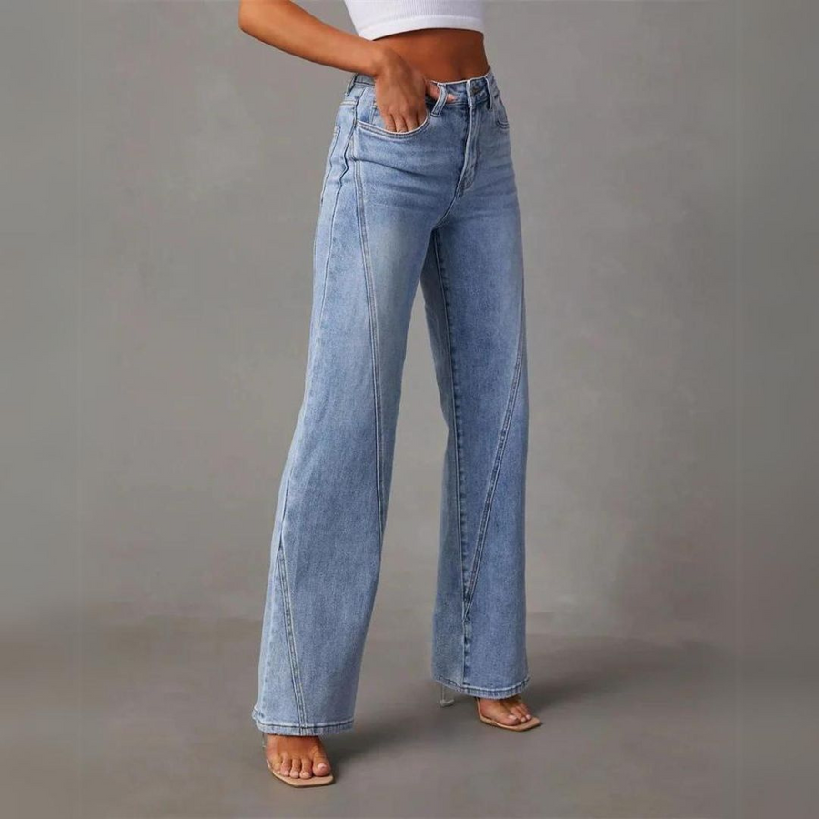 QUINTINA - WEITE JEANS MIT HOHER TAILLE