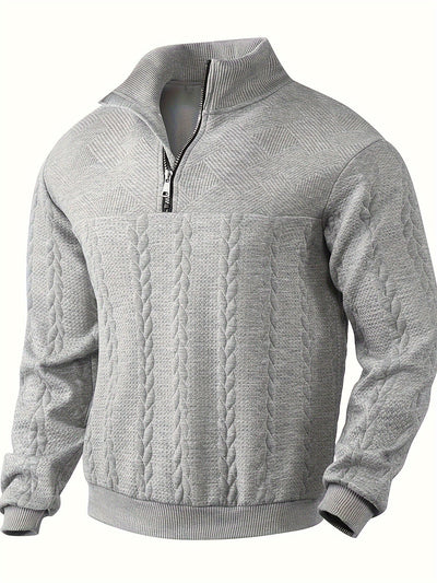 Roberto™ -Vintage Herrenpullover mit Reißverschluss