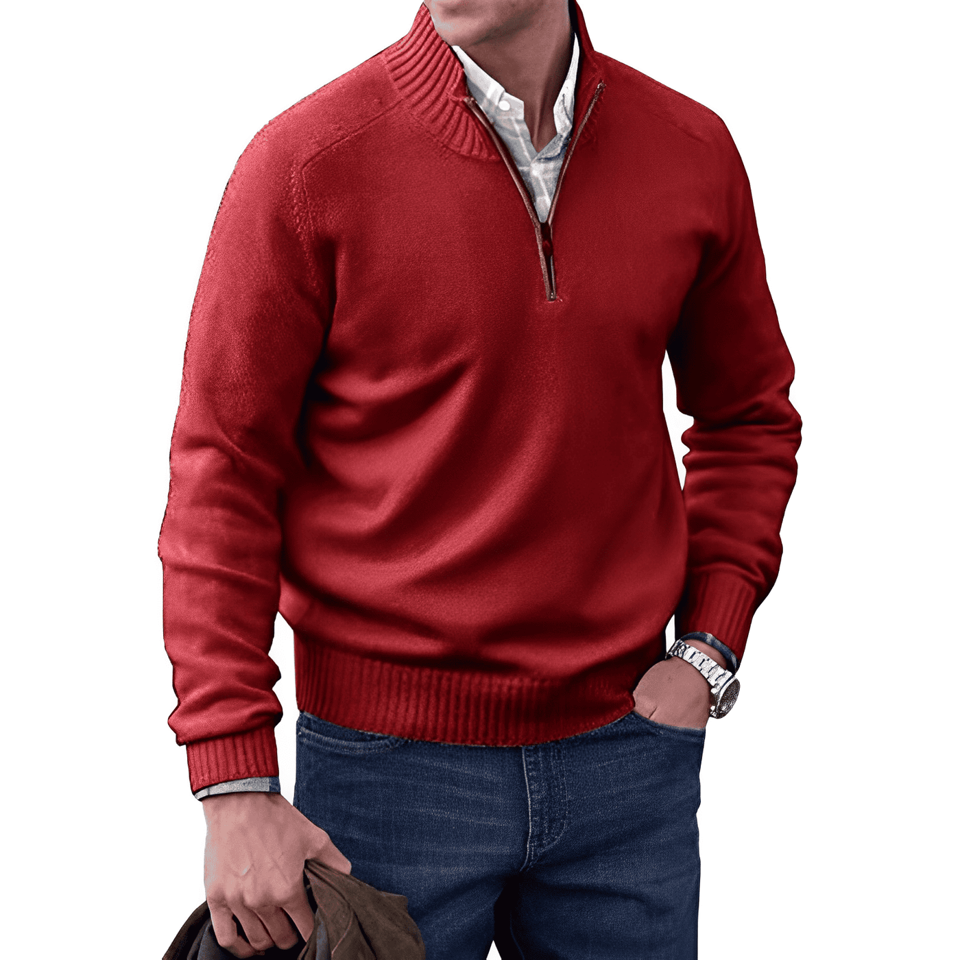 Cleto™ - Eleganter Pullover mit Reißverschluss